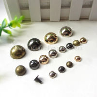 10pcs โดม Rivet สกรูรอบหัว Studs Punk จุดเสื้อผ้าหนังหัตถกรรมเข็มขัดกระเป๋าสตางค์ชิ้นส่วนตกแต่ง 8/10 /12/20 มม.-Shief