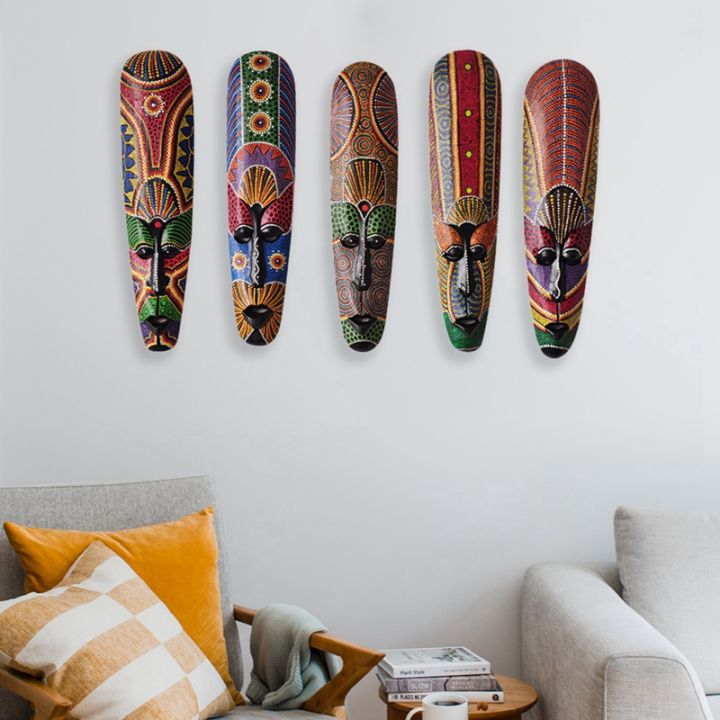 wooden-mask-wall-hanging-solid-wood-carving-painted-facebook-wall-decor-bar-home-decorations-african-totem-mask-crafts