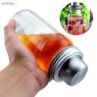 YEUFUNY Spices Leak Proof Anti Rust Mini Mug Caps Canning Lid Mason Jar Mixing Lids Stainless Steel