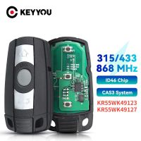 KEYYOU คีย์สมาร์ทจากระยะไกลรถยนต์สำหรับ BMW 1/3/5/7ชุด X6 X5 CAS3 Z4ชิปเครื่องส่งสัญญาณควบคุมแบบไม่มีกุญแจ315Mhz/868Mhz