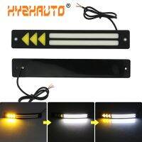 HYZHAUTO Car styling DRL Flexible Waterproof Working Driving Light Daytime Running Lights Arrow Signal White Yellow 212x32mm