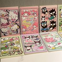 ♤❆✹ 4pcs Sanrio A5 Coil Notebook Hello Kitty My Melody Kuromi Cinnamoroll Cartoon Girl Heart Notebook Student Stationery Supplies