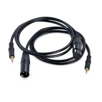 AUX 3.5mm Male to XLR 3-Pin Male Stereo Audio Cable XLR to 1/8 Mini Jack Stereo Unbalanced Converter Cord for Speaker Cables