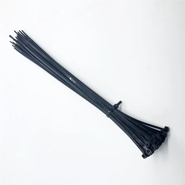 Xingo 4.8x400mm Self locking Nylon Cable Zip Ties 100pcs Plastic