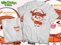 เสื้อLALAMOVE CARTOON   ผ้าคอตตอน100%   ผ้าหนานุ่ม