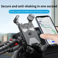 MTB Road Bicycle Mobile Phone Holder Navigation Motorcycle Handlebar Bracket Shockproof GPS Clip Mountain Summer Riding