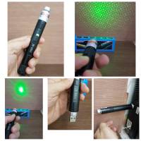 เลเซอร์ สีเขียว 100 mW Green Laser pointer แบบชาร์จไฟได้ พร้อมสายชาร์จในตัว