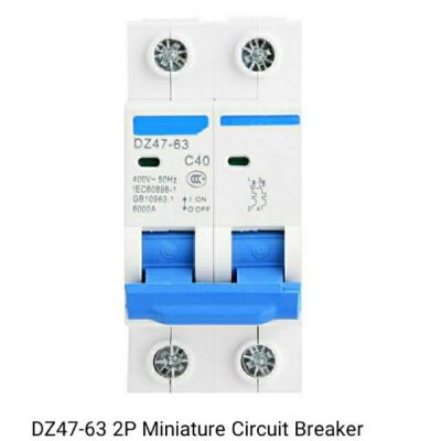 ( โปรโมชั่น++) คุ้มค่า circuit breaker เบรกเกอร์ขนาด 2P 6A,20A,25A,40A,50A,63A (ส่งทันที) ราคาสุดคุ้ม เบรค เกอร์ ชุด เบรก เกอร์ วงจร เบรก เกอร์ เบรก เกอร์ 60a