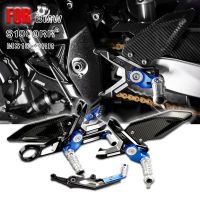 S1000RR For BMW M1000RR 2019-2020 2021 2022 Carbon Fiber CNC Aluminum Adjustable Motorcycle Foot Pegs Rest Rearset Rear Set Pedals