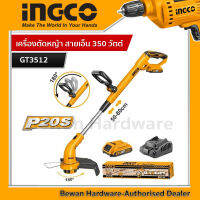 Ingco   เครื่องตัดหญ้า สายเอ็น 350 วัตต์ (ปรับระดับได้) เครื่องตัดหญ้าไฟฟ้า  รุ่น GT3512