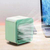 USB Desk Mini Fan Portable Air Cooler Fan Air Conditioner Light Desktop Air Cooling Fan Humidifier Purifier For Office Bedroom