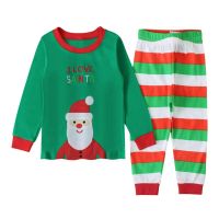 Children Girl Clothes Christmas Costume Green Long Sleeve Tops+Pant 2Pcs Set Kid Girl Tracksuit Infant Sleepwear Outfit A693