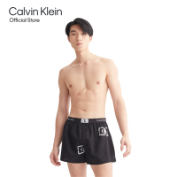 Calvin Klein กางเกงบ็อกเซอร์ผู้ชาย 1996 Woven Cotton ทรง Boxer รุ่น NB3411 ACH - สีดำ