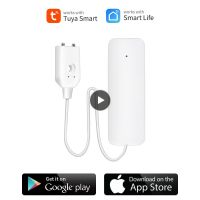 App Push Verflow และเซ็นเซอร์น้ำเต็ม Tuya Smart Water Leak Alarm Smart Life Zigbee Water Flood Detector Smart Home