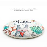 Nordic style memory cotton cushion round cushion chair cushion tatami printing cute cartoon bay window cushion round stool cushion cotton pillowcase