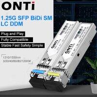 ตัวรับส่งสัญญาณกิกะบิต SFP Onti SM LC WDM 1.25G Bidi ไฟเบอร์โหมดเดียวใช้ได้กับซิสโก้สวิทช์