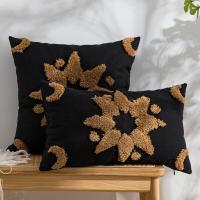 2023 New Cotton Tufted Pillow Case Star Cushion Cover Black Coffee  45x45ccm/30x50cm Home Decoration Sofa Couch Bed Chair Pillow Cover Living Room