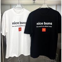 2023 NEWHigh Street ผู้ชายและผู้หญิงขนาดบวกเสื้อยืด McDonald S ใหม่พิมพ์เสื้อยืดแขนสั้นลำลอง