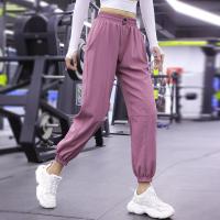 [COD] womens loose trousers with feet closed running fitness autumn and winter casual quick-drying high-waisted yoga harem