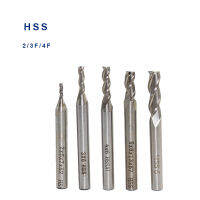 5ชิ้น Hss ปลายมิลล์เส้นผ่าศูนย์กลาง2Mm 2.5Mm 3Mm 4Mm 5Mm 6Mm เราเตอร์ชุดบิต3f 2f เครื่องมือเครื่องตัดมิลลิ่ง4ส่วนปลายตรงมีร่อง