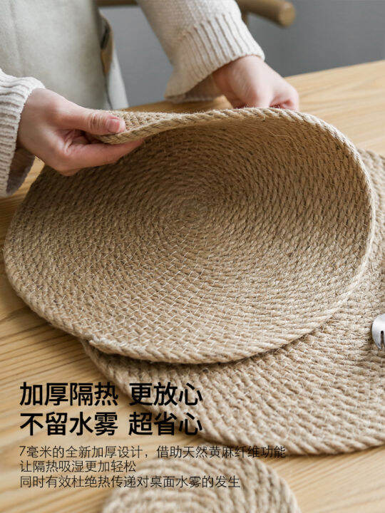 japanese-style-linen-woven-heat-insulation-pad-household-anti-scalding-placemat-table-mat-coaster