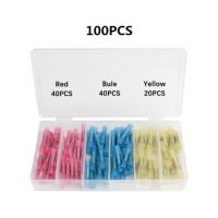 【CW】 330/200/100PCS Heat Shrink Butt Connectors Waterproof Electrical Wire Connectors Insulated Crimp Connectors Butt Splice