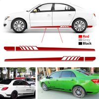 2pcs Racing Car Stripe Stickers Side Sports Decal Auto Body Decoration Sticker for Benz C-Class C180 C200 C230 C280 W204 W205