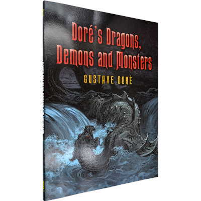 Authentic English original book dores dragons demons monsters Dores Dragon and devil illustration collection Gustave dor é Gustav Dore