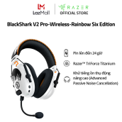 Tai nghe Razer BlackShark V2 Pro-Wireless-Rainbow Six Edition