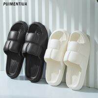 Men Slippers Thick Platform Beach Eva Soft Sole Slides Sandals Ladies Indoor Anti-Slip Shoes