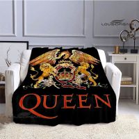 Queen band Print Blanket Vintage Picnic Blanket Flannel Soft Cozy Home Travel Blanket bed linings Birthday Gift