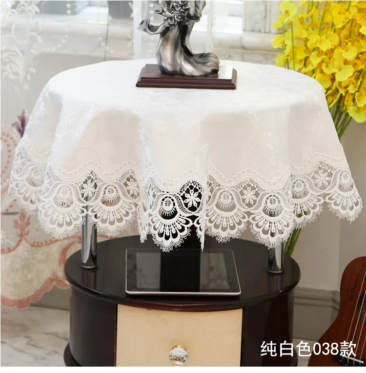 Circle Bedside Table Cover Yuan Cha Ji, Small Round Table Coverings