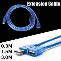 USB 2.0 Male To Female Extension Cable Data Sync Extender Cord 0.3m 1.5m 3 meters For Laptop Smart-TV PS4 Xbox Keyboard Mouse