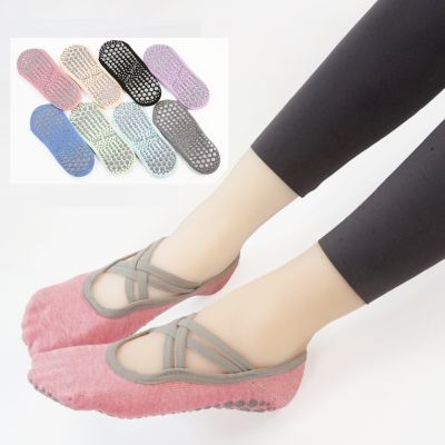 Summer Women Pivot Barre Dot Silicone Cotton Yoga Socks Non-slip Grip No-Show Pilates Socks