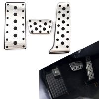 3pcs AT Car Foot Gas Accelerator Brake Pedals Cover Kit For Lexus GS RX IS LS Toyota Crown Reiz LHD Pedal Accessories