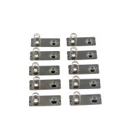 10pcs/ 24x9mm Replacement Metal Batteries Spring Contact Plate Silver For AA AAA Battery case Code Readers  Scan Tools