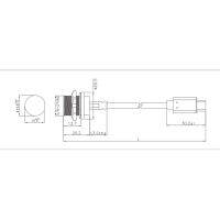 หัวต่อตัวผู้แบบบอร์ด PCB IP67ชนิดขั้วต่อ USB กันน้ำได้สำหรับช่างซ่อมรถยนต์สำหรับร้านทำงาน