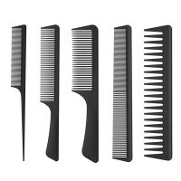 【CC】◘☈  Anti-static Hair Combs Multifunctional Detangler Comb Set Makeup Hairdress Styling Barber Accessories