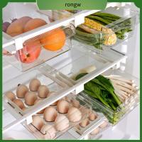 RONGW รักษาความสดใหม่ ตัวจัดระเบียบตู้เย็น Under-shelf เอบีเอสเอบีเอส กล่องลิ้นชักตู้เย็น มีประโยชน์และดี โปร่งใสโปร่งใส อุปกรณ์จัดระเบียบห้องครัว ผลไม้สำหรับผลไม้