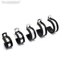 ◈ Free Shipping 2Pcs/Lot 6MM-55MM 304 Stainless Steel Rubber Lined P Clips Cable Mounting Hose Pipe Clamp Mikalor