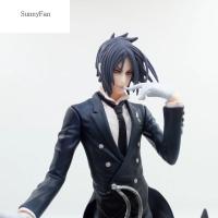 SUNNYFAN Sebastian Michaelis เครื่องประดับของเล่นโมเดลตุ๊กตาโมเดลตุ๊กตาอนิเมะตุ๊กตาขยับแขนขาได้ต่อพ่วงตุ๊กตา Kids Toys Kuroshitsuji พ่อบ้านสีดำ