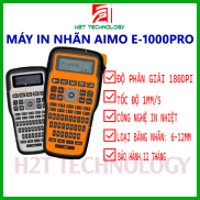 Máy In Nhãn Cầm Tay AIMO E1000 PROin nhãn từ 6mm-12mm, độ phân giải 180dpi