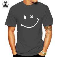 Models Large Size With Simple Color Fun Smiley Face Print 2022 Solid Color Cotton Gildan Spot 100% Cotton