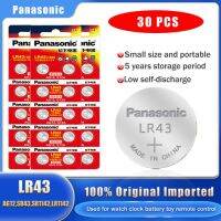 【Cod】 hengqinbi 30/50Pc Original Panasonic LR43 AG12 186 SR43 SR1142 LR1142 1.5V สำหรับนาฬิกาไฟฉายรีโมทคอนโทรลอัลคาไลน์