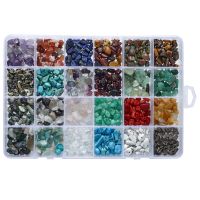 Natural Stone Beads For Bracelets Beads Acessories Crystal Natural Stone Irregular Gravel Glass Bead DIY Set For Jewelry Making