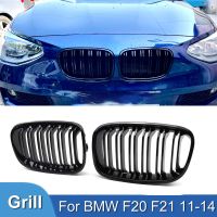 Pullco ตะแกรงแข่งสำหรับ BMW 1ซีรีส์ F20กันชนหน้ารถ F21ตะแกรงครอบไฟหน้ารถเตียงคู่สีดำเงา11-14