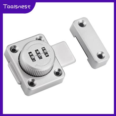 Toolsnest กุญแจกลล็อคล็อคบานพับแบบหมุนได้ตัวล็อคลูกเบี้ยวลำดับการกดล็อคลิ้นชักล็อคกลอนประตูสำหรับกลางแจ้ง