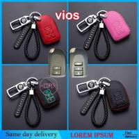 【XPS】Leather Car Remote Key Case สำหรับ Toyota Yaris Vios Ncp93 Ncp42