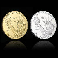 1PC 100th Anniversary of American Independence เหรียญสหรัฐอเมริกา Art Gift Statue of Liberty โลหะเหรียญที่ระลึก-Faewer