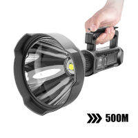 【FLASHLIGHT COD ที่มีประสิทธิภาพ 200000Lm XHP70 ไฟฉาย LED ทํางาน สปอตไลท์ ค้นหา 4 โหมด